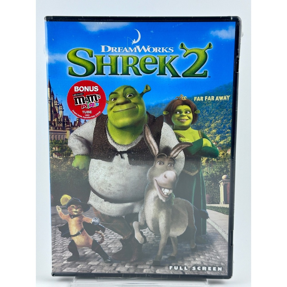 Dreamworks Shrek‎ 2 DVD Full Screen Edition Bonus M&Ms Tube New Sealed